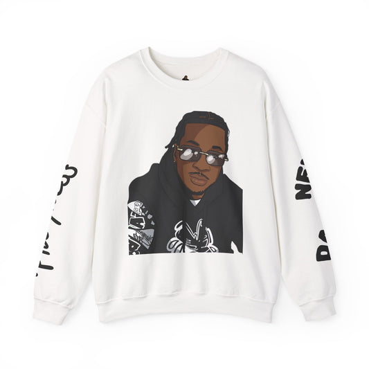 Trendy Graphic Crewneck Sweatshirt, Unisex Streetwear, Casual Everyday Pullover, Music Inspired Fashion, Gift for Him/Her
